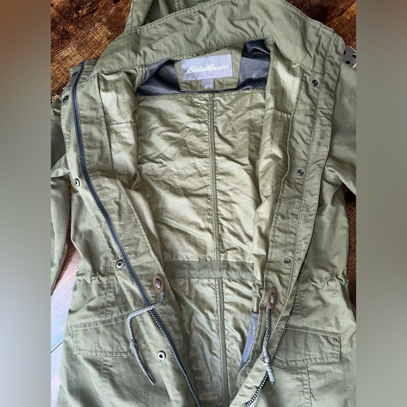 Olive‎ Green Hooded Parka Jacket - Picture 6 of 7